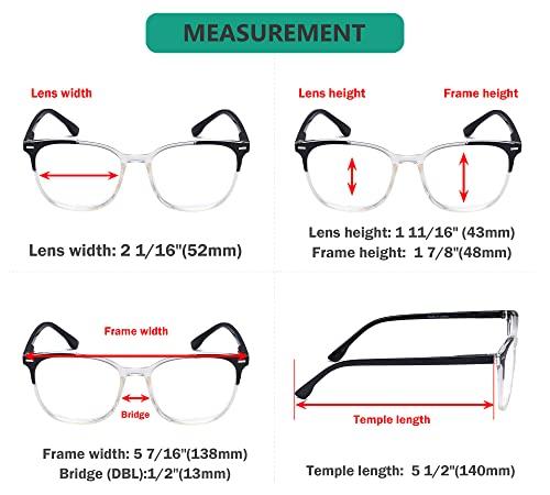 Eyekepper Eyekepper 4 Pack Ladies Reading Glasses Oversized Square Readers for Women Reading +2.50
