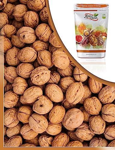 Anna and Sarah Anna and Sarah Walnuts in Shell, Jumbo, Fresh, Buttery Taste, Easy to Crack, California Chandler, Natural Shells, Not Bleached in Box (9 Lbs)