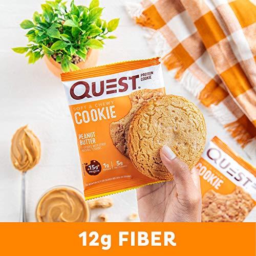 Quest Nutrition Quest Nutrition Protein Cookie, Peanut Butter,2.04 Ounce, Pack of 12