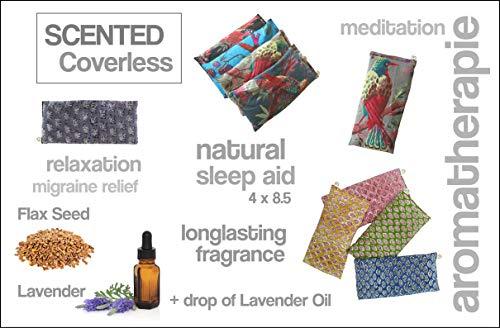 Peacegoods Peacegoods Scented Lavender Eye Pillows Pack of (6) - 4 x 8.5 - Soft & Soothing Cotton - Weighted Naturally Calming Colors - Yoga Massage Sleep Bulk - Teal Green Purple Terracotta Gray Lilac