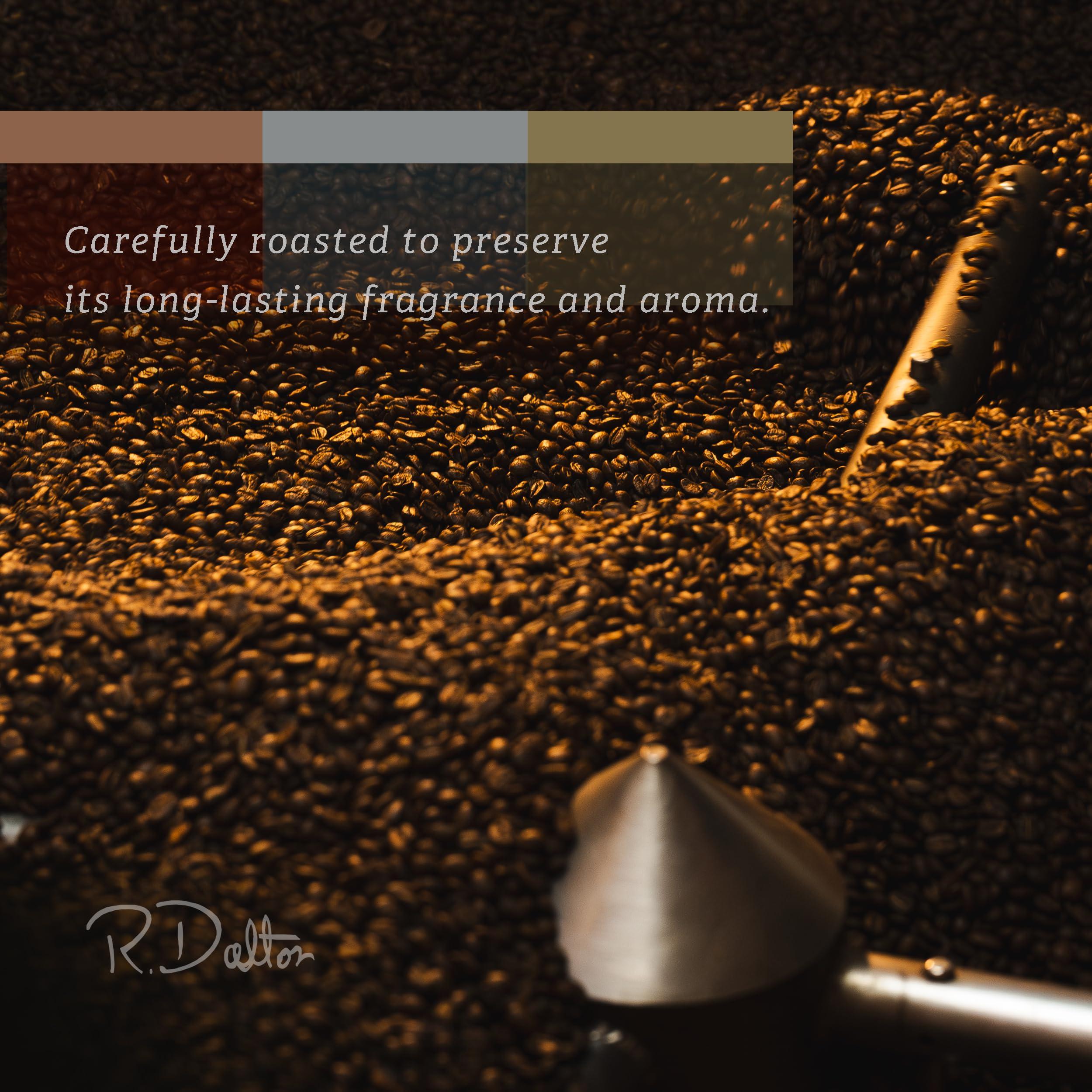 R Dalton R. Dalton Coffee Supremo Estate Blend Whole Bean Coffee - Medium Roast - Flora And Citric Fruit Notes - All Brewing Methods - Premium Quality From Antigua Guatemala 100% Arabica - 12 oz