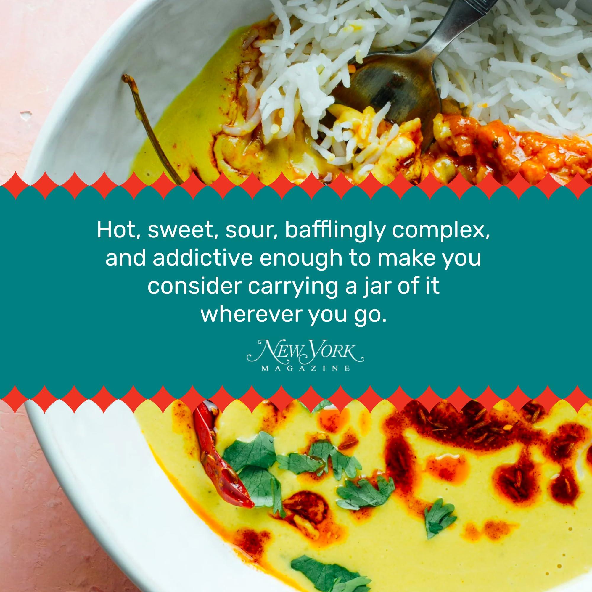 Brooklyn Delhi Brooklyn Delhi Roasted Garlic Achaar - 9 Ounces - Spicy, Lemony, Savory, Sweet Flavor - Made with a mix of Indian Spices, Red Chili Powder, and Unrefined Cane Sugar - Vegan - No Artificial Additives