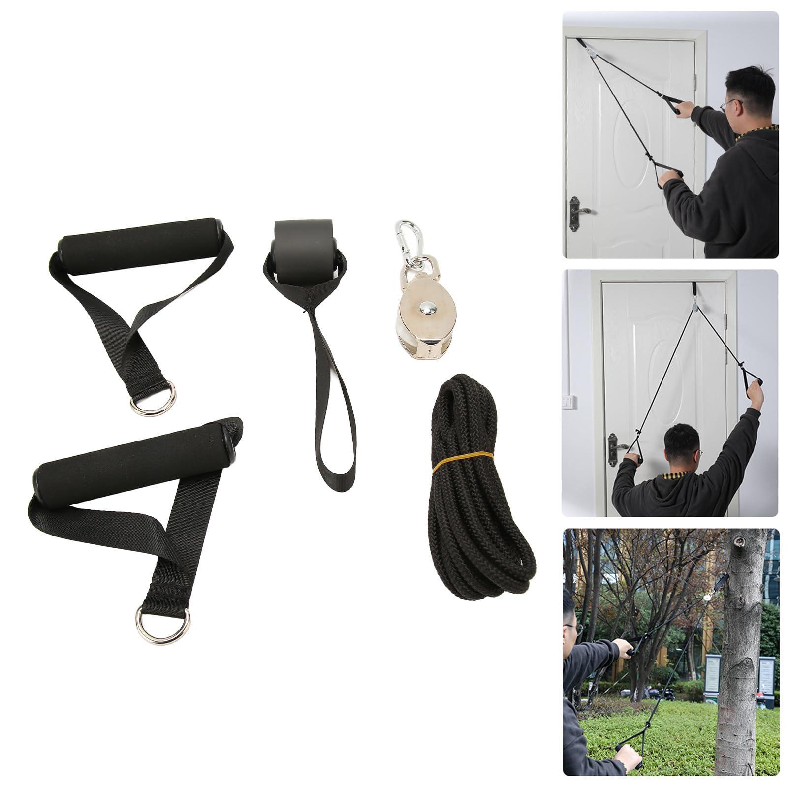 Horoper Shoulder Pulley, Overdoor Shoulder Exercise Pulley for Assisting Rehabilitation Physical Therapys for Hemiplegia Stroke Rotator Cuff Recovery Improve Flexibility Stretching Range of Motion