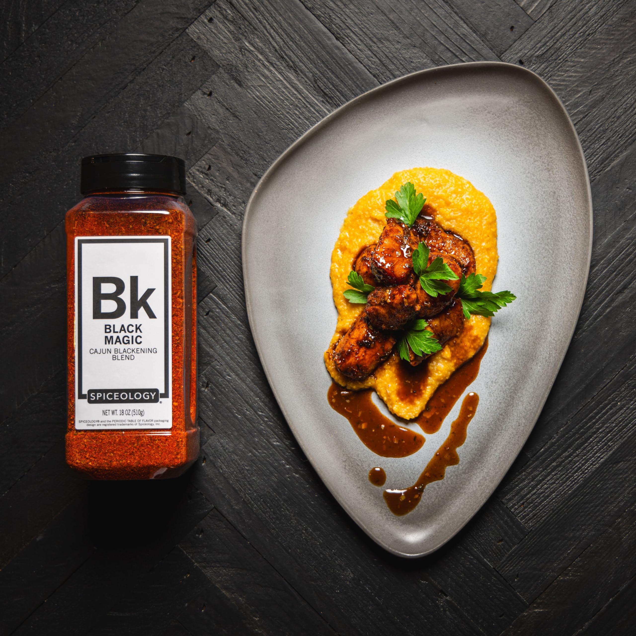 Spiceology Spiceology Black Magic Cajun Blackening Seasoning Bold & Savory Blackening Seasoning for Chicken, Fish, Turkey, and More Versatile Cajun Spice Blend & Dry Rub 18 oz