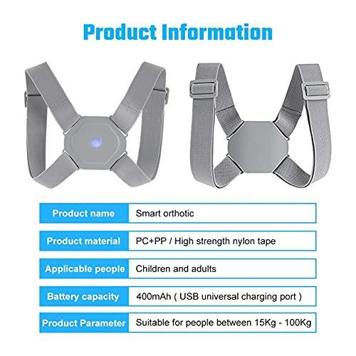 JBIVWW JBIVWW KJACR Electric Posture Corrector Back Brace Spine Stretcher Lumbar Vibration Massager Spine Deck Backbelt Support USB Rechargeable (Color : 1 Belt)