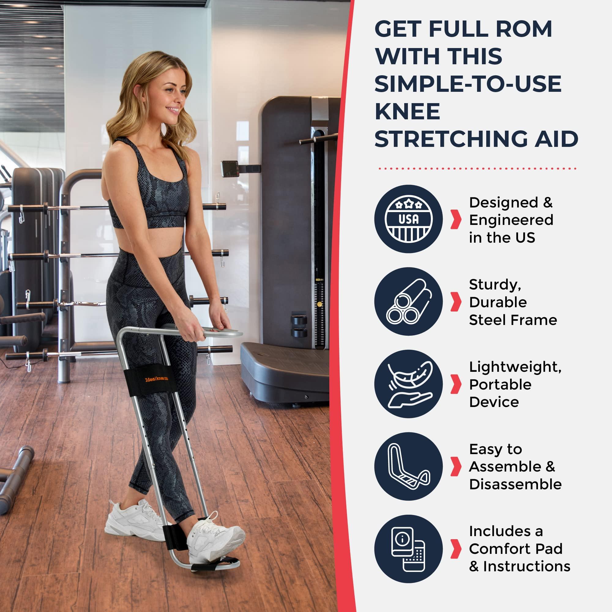 IdealStretch IdealKnee Two Pad - Advanced Knee Extension & Pain Relief Device - Endorsed by PTs & Surgeons - Ideal for ACL, MCL Recovery, Athletes, Therapy & Rehab