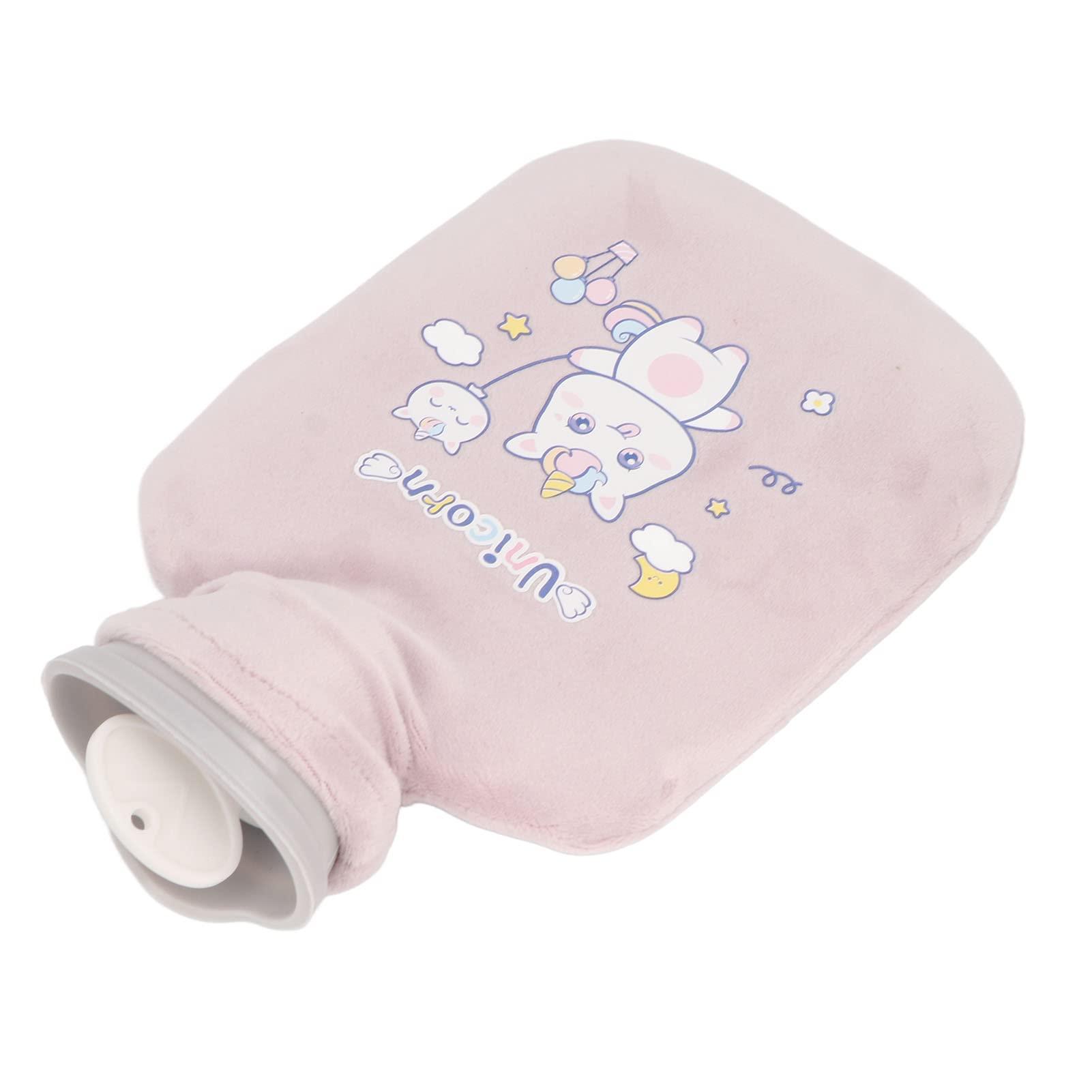 FILFEEL 500ML Hot Water Bottle, Hot Water Bag for Pain Relief Menstrual Cramps, Hot Cold Compress, Hand Feet Warmer, Hot Water Bottle with Soft Cover ()