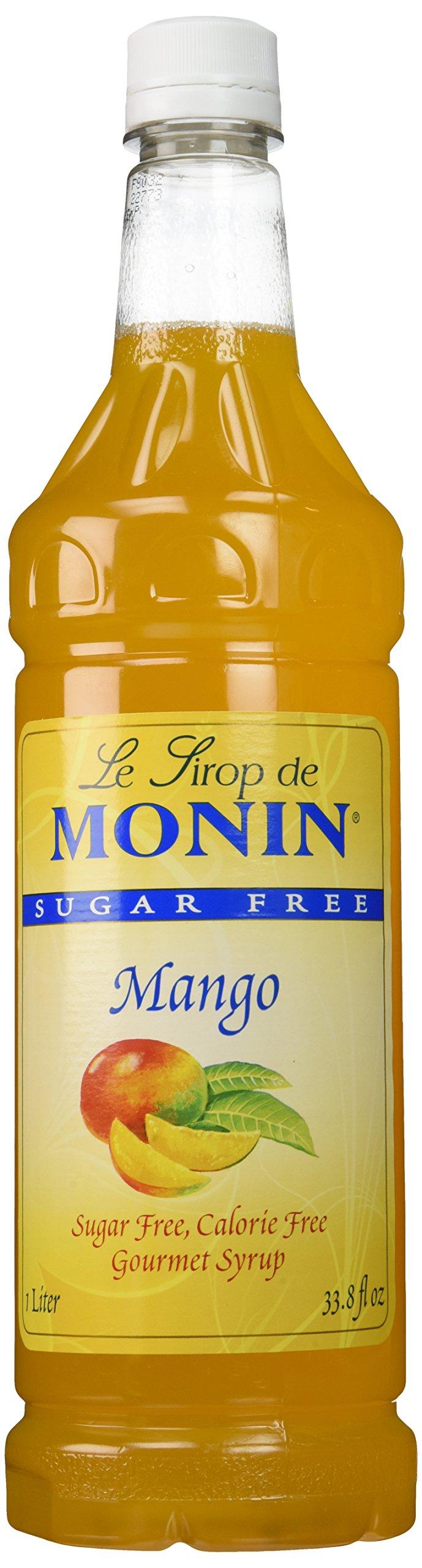 Monin Monin Sugar Free Mango O'free (Sugar Free, Calorie Free), 33.8-Ounce Plastic Bottle (1 liter Bottle)