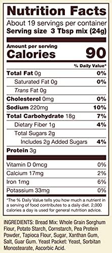 Bob's Red Mill Bob's Red Mill Gluten Free Homemade Wonderful Bread Mix, 16 Ounce (Pack of 4)