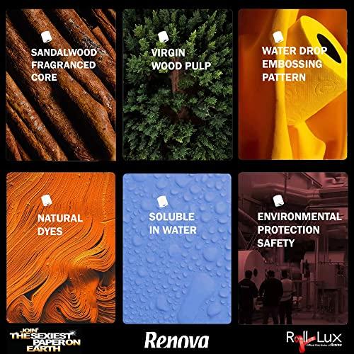 Generic Set of 5 packs of 6 Orange Toilet Paper 3 ply Jumbo Rolls 180 Sheets