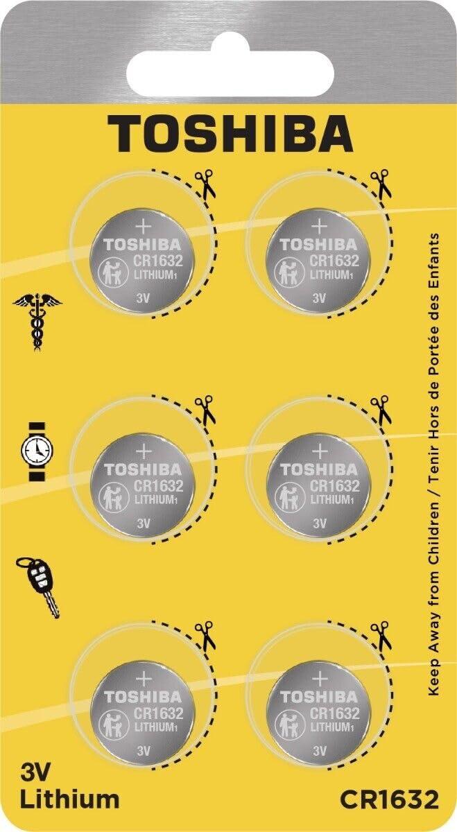 Toshiba Toshiba CR1632 3V Lithium Coin Cell Child Resistant Blister Package (6 Batteries)