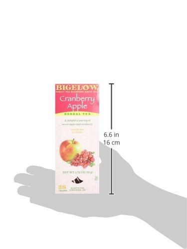 Bigelow Bigelow Cranberry Apple Herbal Tea Bags 28-Count Box (Pack of 1) Cranberry Apple Hibiscus Flavored Herbal Tea Bags All Natural Non-GMO