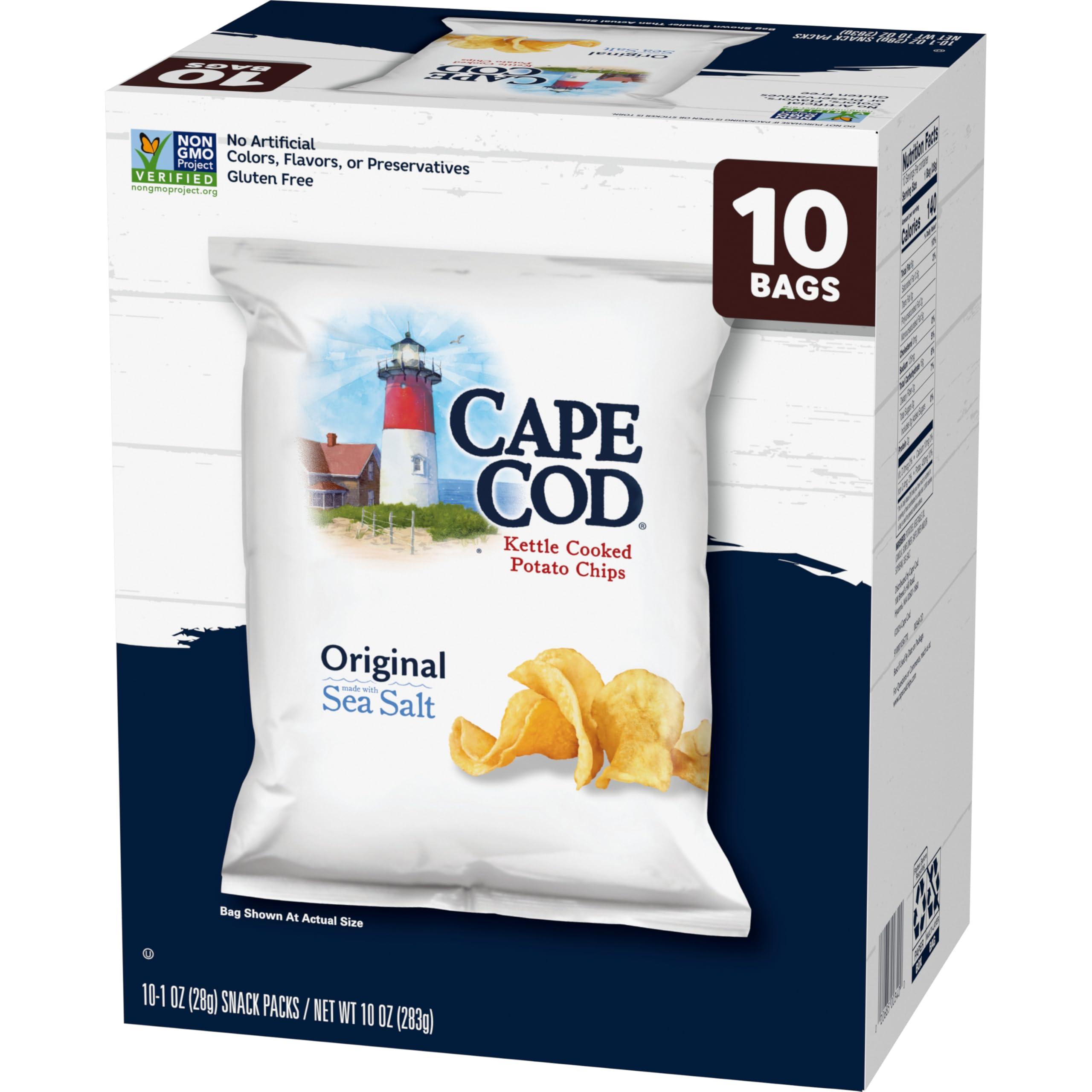 Cape Cod Cape Cod Potato Chips Original, 1 Oz, 10 Ct