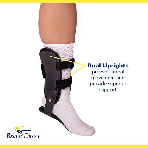 Brace Align Brace Align Semi-Rigid Ultra Active Ankle Brace- Hinged Ankle Stabilizer, Protection and Support for Sprains, Volleyball, Basketball, Tennis, Sports Injury- Left or Right Foot- PDAC L1906