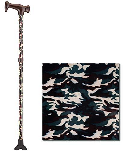NOVA Medical Products NOVA Folding Cane, Walking Cane with Quad Tip, Foldable & Adjustable Travel Cane, Camouflage