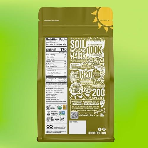 Lundberg Lundberg Family Farms Organic Long Grain Rice, Brown, 32 Ounce