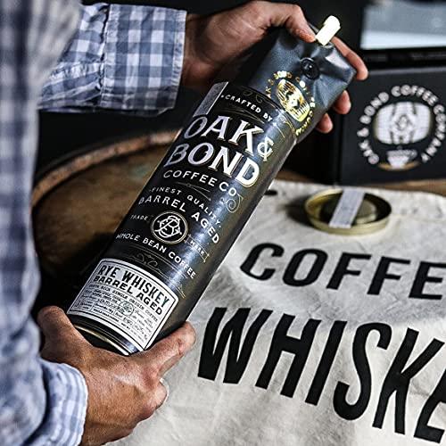 OAK & BOND Oak & Bond Coffee Co. Colombia Single Origin and Rye Whiskey Barrel Aged Coffee Bundle, Whole Bean - 22oz. Total