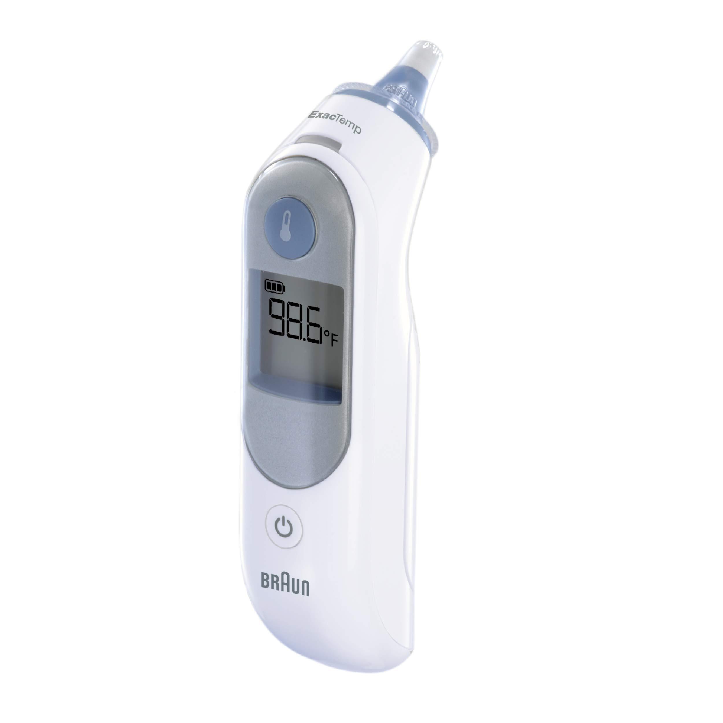 Vicks Braun ThermoScan 5 Ear Thermometer - ExacTemp Stability Indicator for Professional Accuracy, Digital Display, Baby and Infant Friendly, No. 1 Brand Recommended by Pediatricians, FSA and HSA Eligible