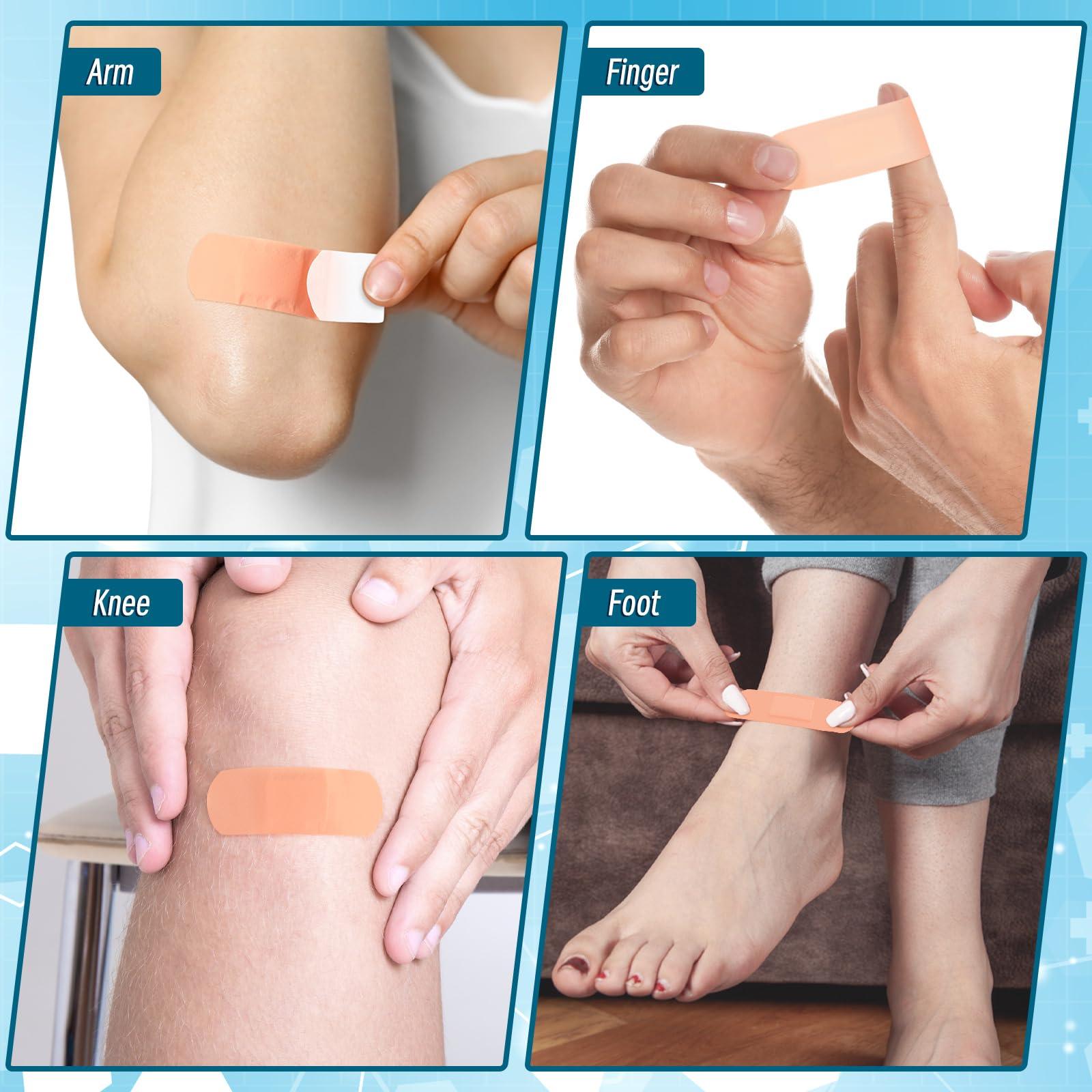 Timgle Timgle 3000 Pcs 1\" x 3\" Adhesive Bandages Bulk Breathable Adhesive Bandages Waterproof Bandages for Homeless Care Supplies Donation Sensitive Skin Nurses Businesses Travel First Aid Kits