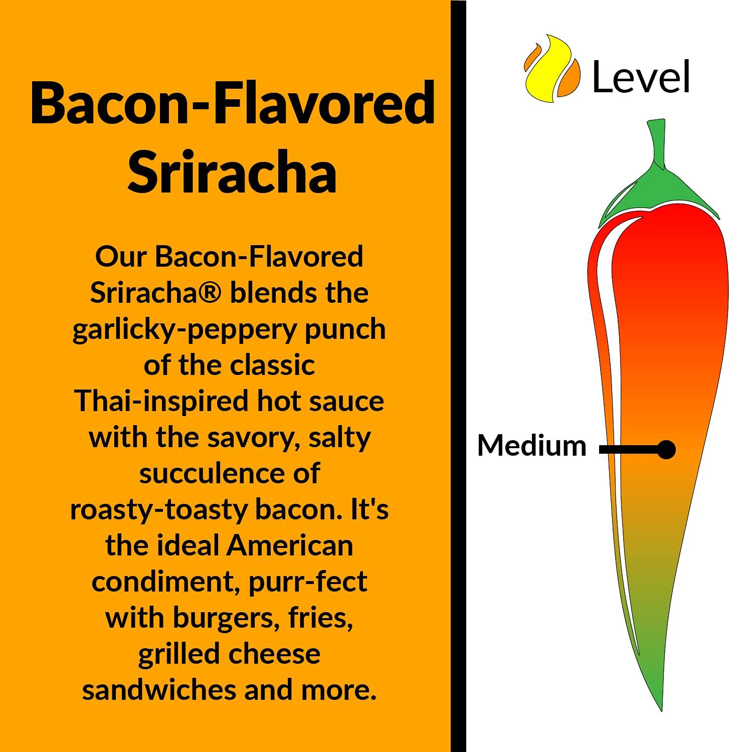 FAT CAT GOURMET CONDIMENTS AND HOT SAUCES IT'S PUR Fat Cat \'Bacon-Flavored Sriracha\' Hot Sauce - Single 12 oz.