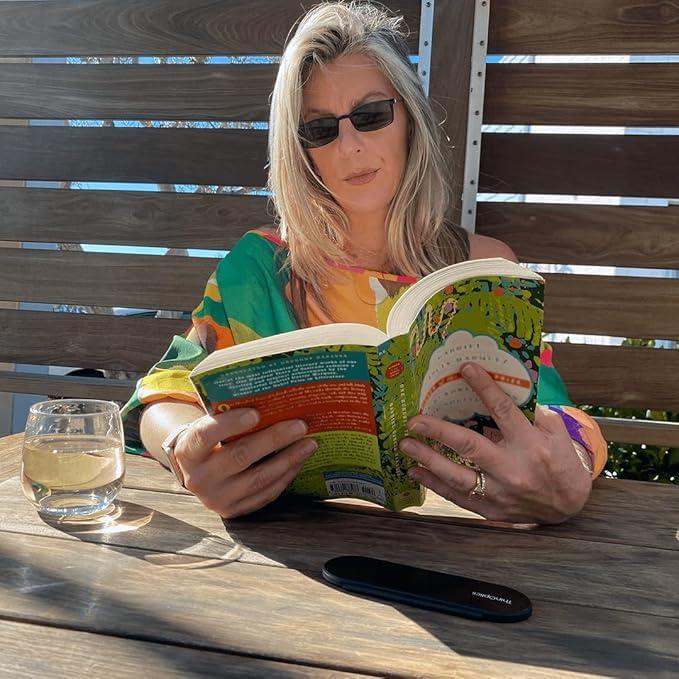 ThinOptics ThinOptics Reading Sunglasses Glasses, Rectangular/Black, 60mm + 1