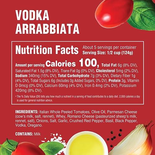 Rao\'s Rao\'s Homemade Vodka Arrabbiata Sauce, 24 oz, Tomato Sauce, Spicy, All Purpose, Keto Friendly Pasta Sauce, Premium Quality Tomatoes from Italy and Crushed Red Pepper