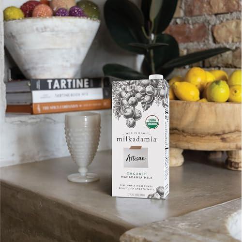 Milkadamia milkadamia Organic Artisan Macadamia Milk, 32 FL OZ (Pack of 6)