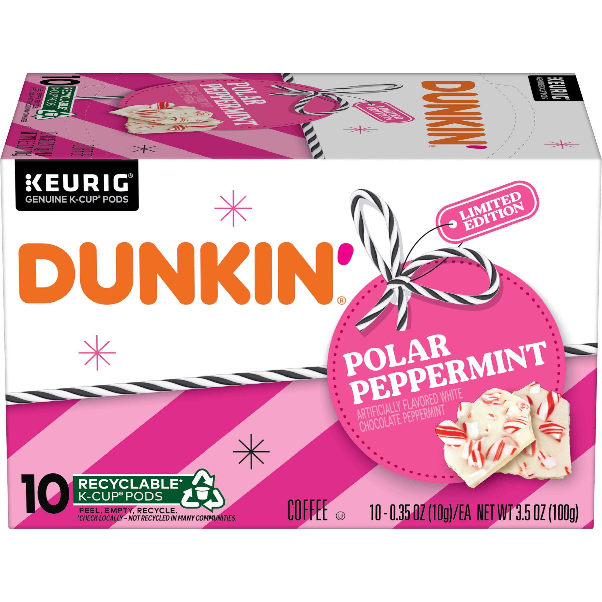 Dunkin' Dunkin Polar Peppermint Flavored Coffee, 60 Keurig K-Cup Pods