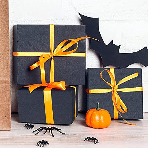 MIAHART MIAHART Black Tissue Paper Bulk for Gift Wrapping 60 Sheets Black Tissue Paper for Gift Bags Packaging Floral Birthday Christmas Halloween DIY Crafts Pompoms Confetti Decor