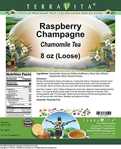 TerraVita Raspberry Champagne Chamomile Tea (Loose) (8 oz, ZIN: 538659) - 2 Pack