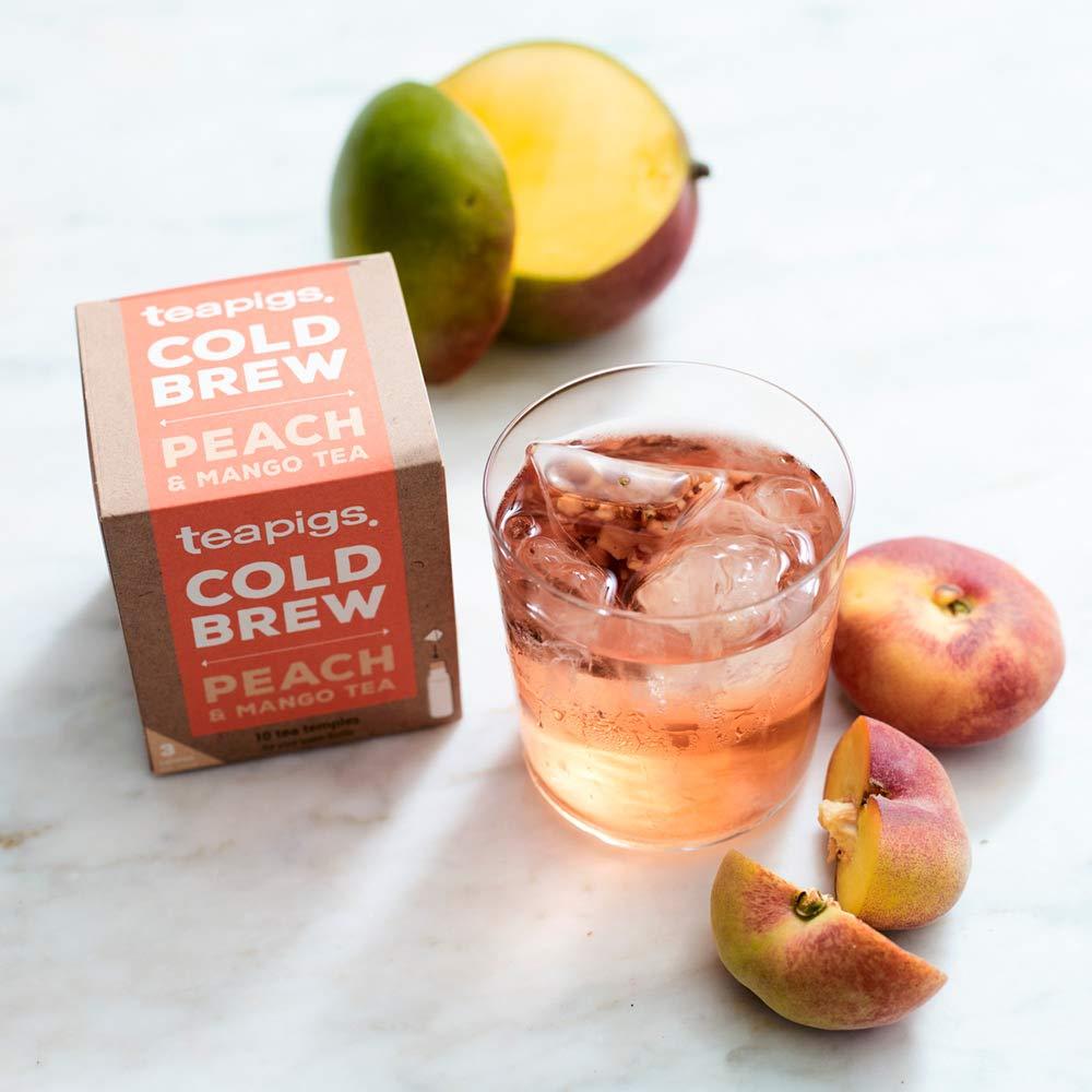 teapigs Teapigs Peach And Mango Cold Brew Made With Whole Fruit (6 Packs of 10 Tea Bags)