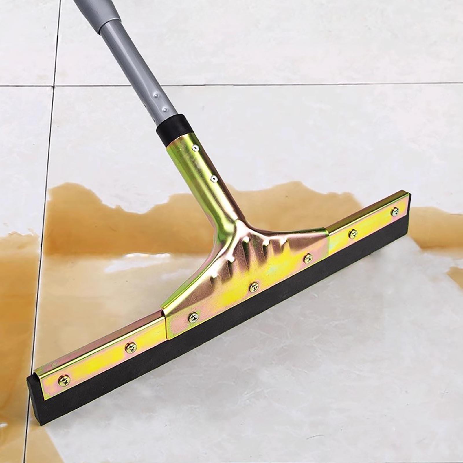 JYHHCYS Deck Patio Outdoor Indoor Floor Squeegee with Extendable Handle, Floor Wiper Water Remover for Tile Shower Wall and Floor/Concrete Floor/Wood Floor (Size : W 39cm/15.3in)