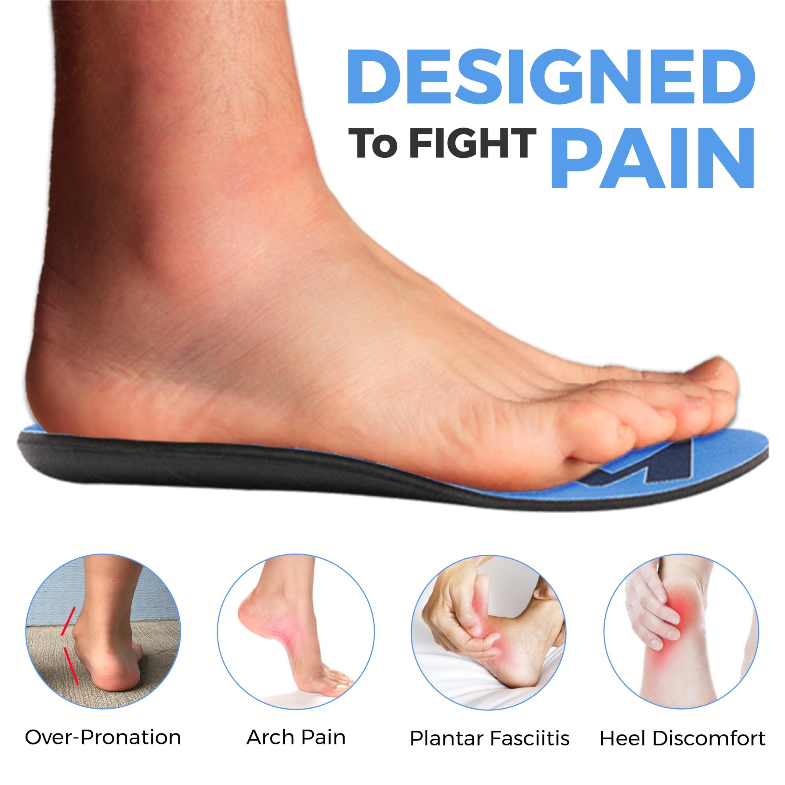 FORM Premium Insoles Maximum Support Plantar Fasciitis Insoles  Custom Form-Fitting Insoles Shoe Inserts for Plantar Fasciitis Women and Men  Shock Absorption - Flat Feet Inserts for All Day Walking & Standing