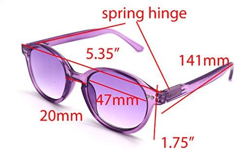 COLOR VIPER ColorViper Color Tinted Reader Reading glasses keep calm, creativity, cheerfulness, concentration (medium school boy transparent purple, 2.50)