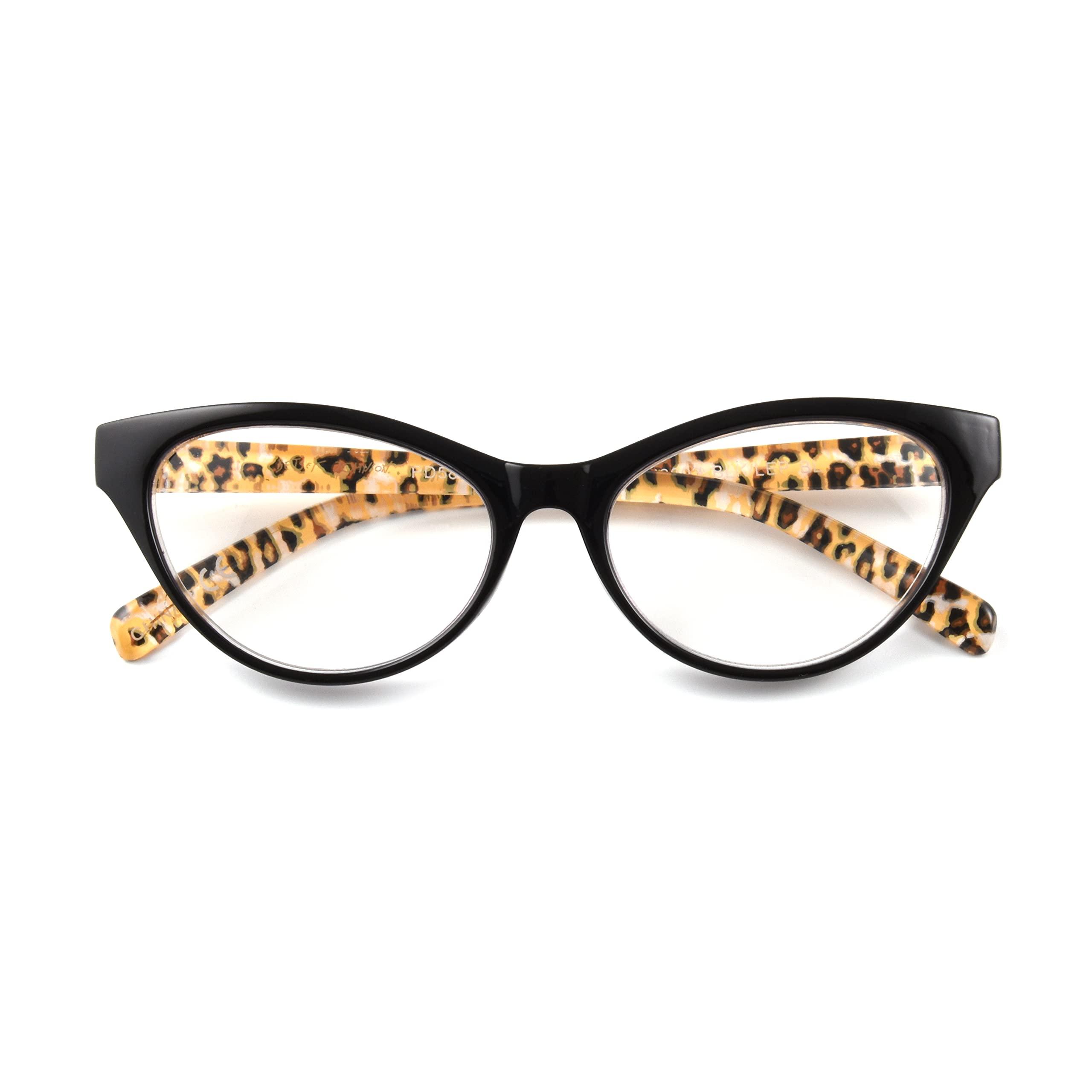 Betsey Johnson Betsey Johnson womens Kai Blue Light Glasses Reading Glasses, Cheetah, 40mm US