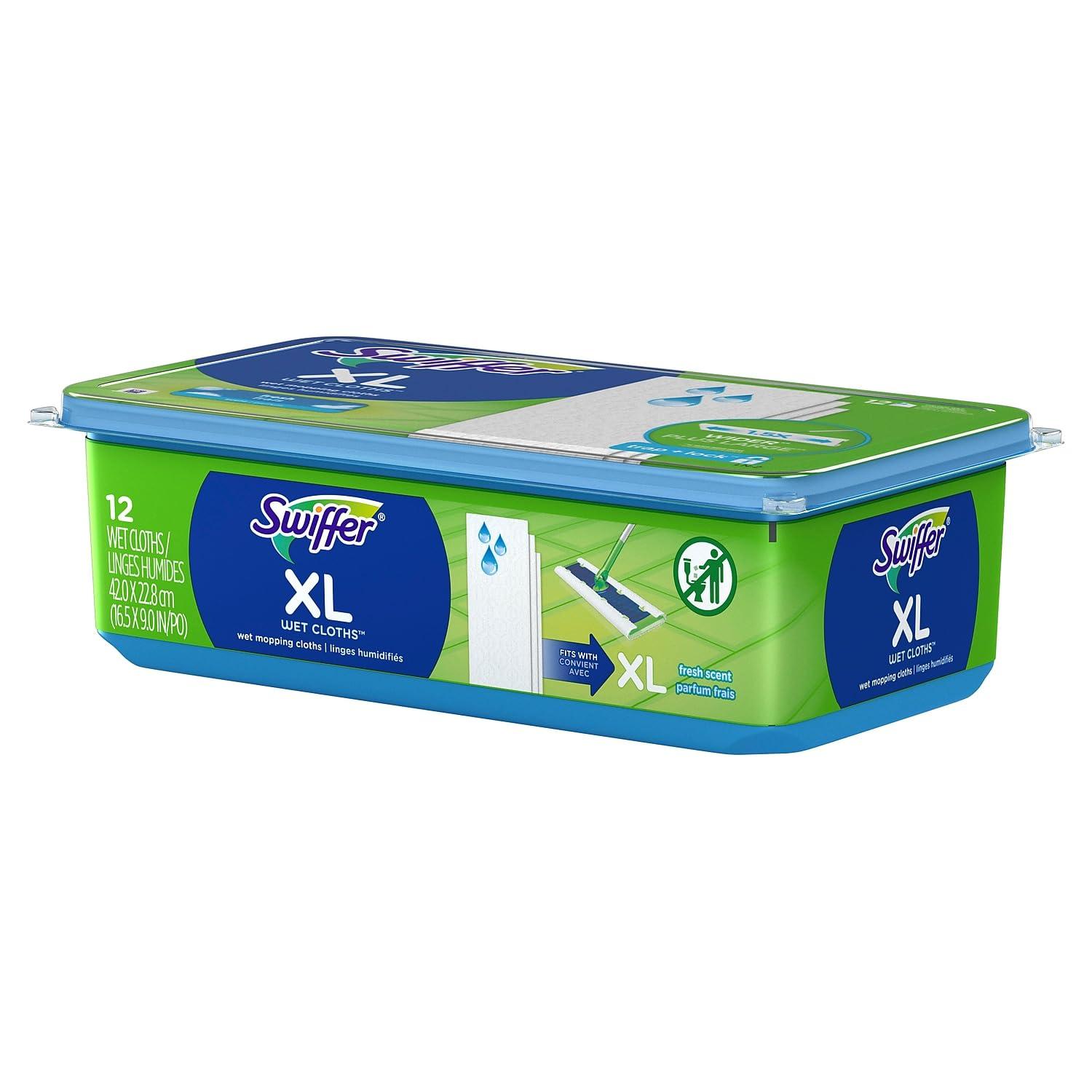 Swiffer Swiffer Sweeper X Large Wet Mopping Cloths, Open Window Fresh, 12 Folded Sheets
