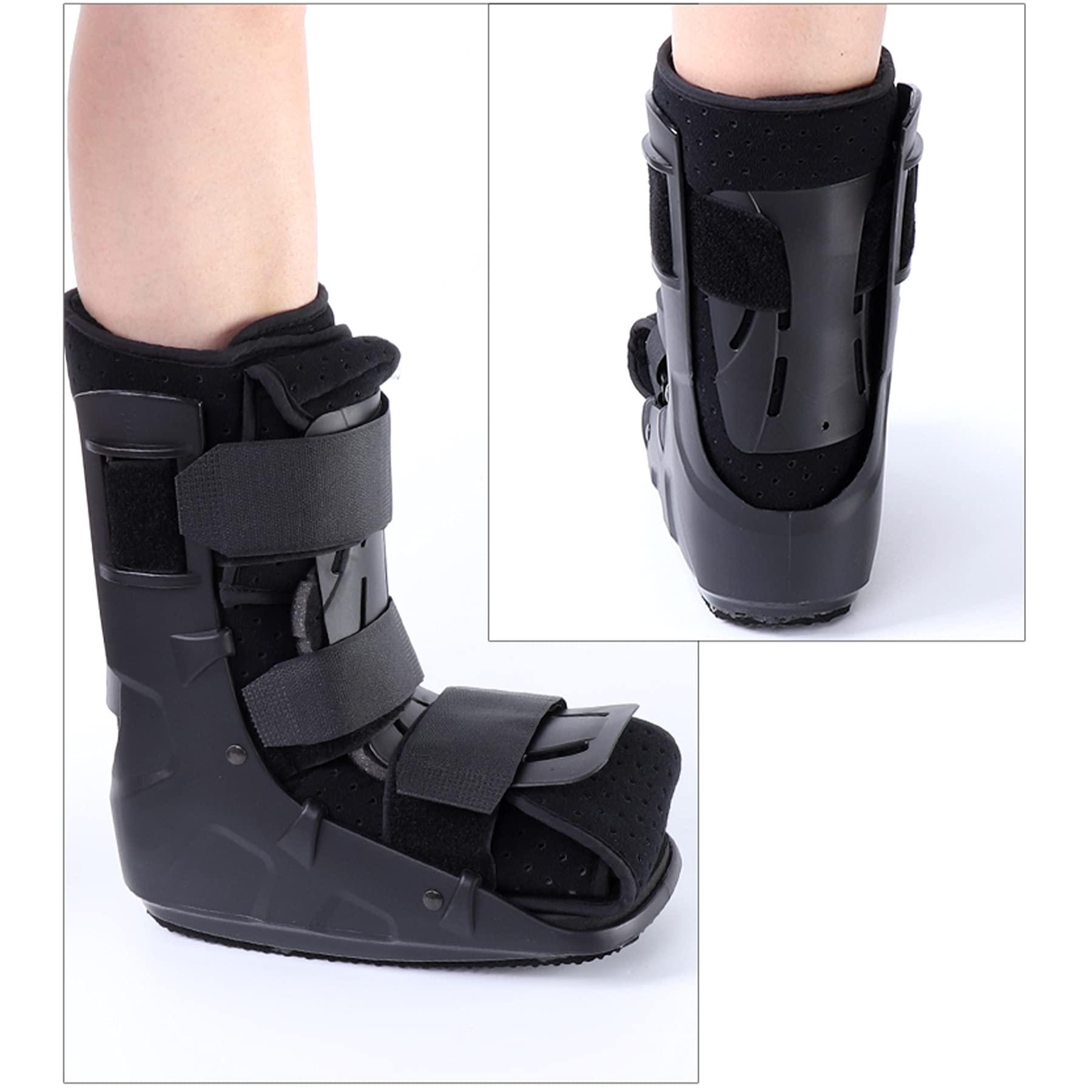 WILLQ Walking Boot for Ankle Fractures and Achilles Tendon Injuries Sprained Ankle for Foot Broken Toe Walking Boots for Men Women Swelling Post Surgery Healing Protection Healing Boot,Left,Middle