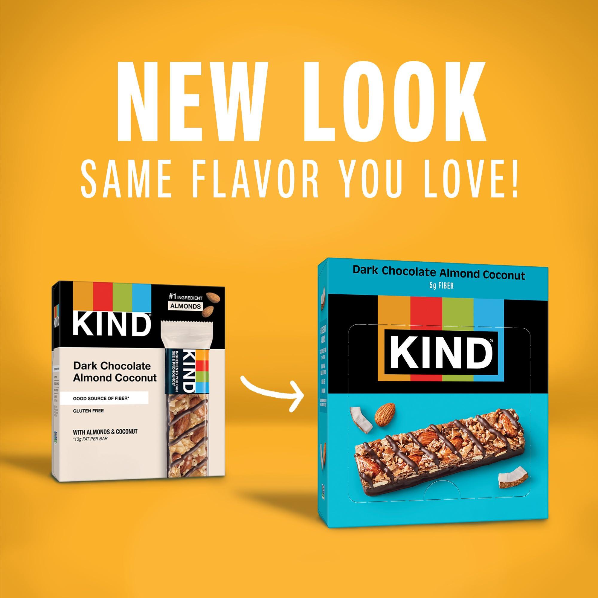 KIND KIND Bars, Dark Chocolate Almond & Coconut, Healthy Snacks, Gluten Free, 24 Count