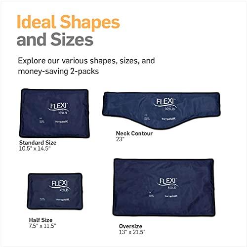 NatraCure FlexiKold Large Gel Ice Pack and NatraCure Gel Cold Sleeve Wrap - Size: Large
