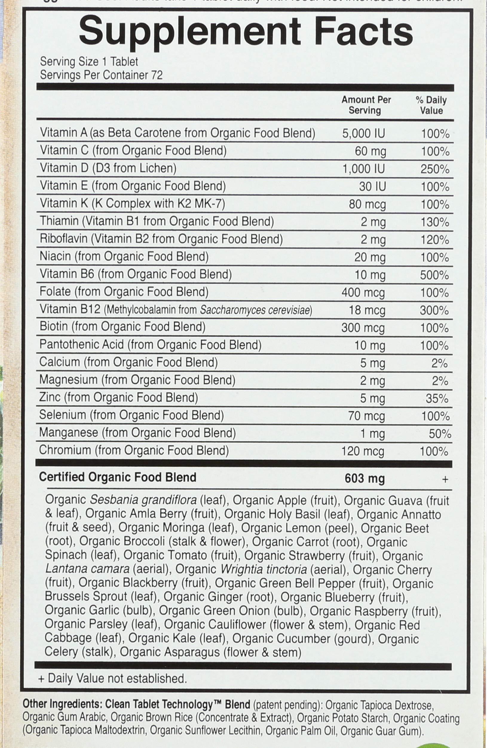Garden of Life Garden Of Life, Vitamin Men\'s Once Daily Multi, 72 Tablets Organic