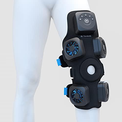 TheraGun TheraGun RecoveryTherm Knee - Contrast Therapy Wrap - Hot & Cold Vibration Wrap for Athletes - Advanced Contrast Therapy for Knee Pain Relief Wrap with Cryothermal Technology - One Size Fits All