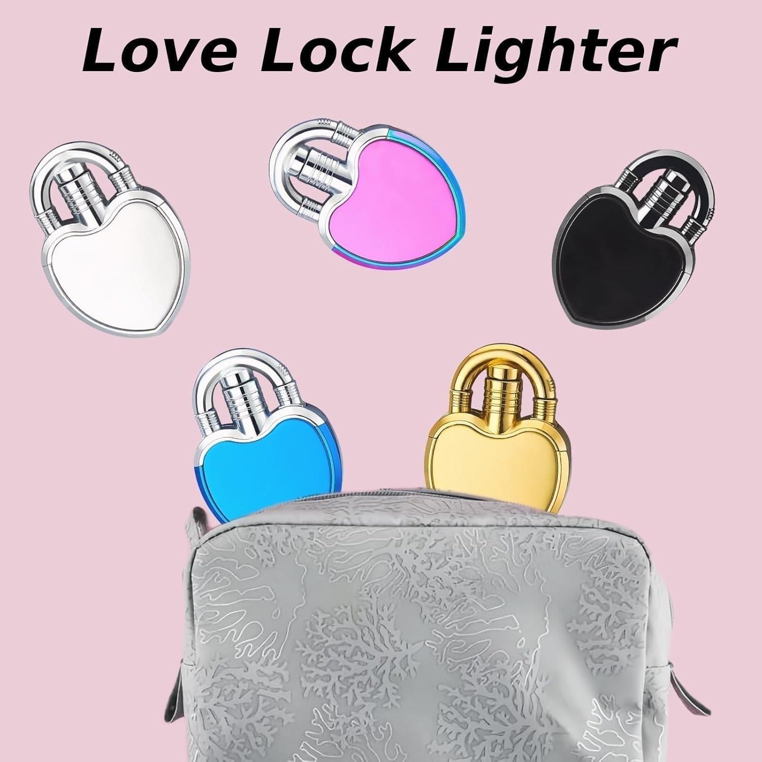 HUZHUAN HUZHUAN Pink Lighter Reusable Lighters, Portable Lighters Refillable Butane Lighters, Soft Flame Lighters, Windproof Flame Lighters