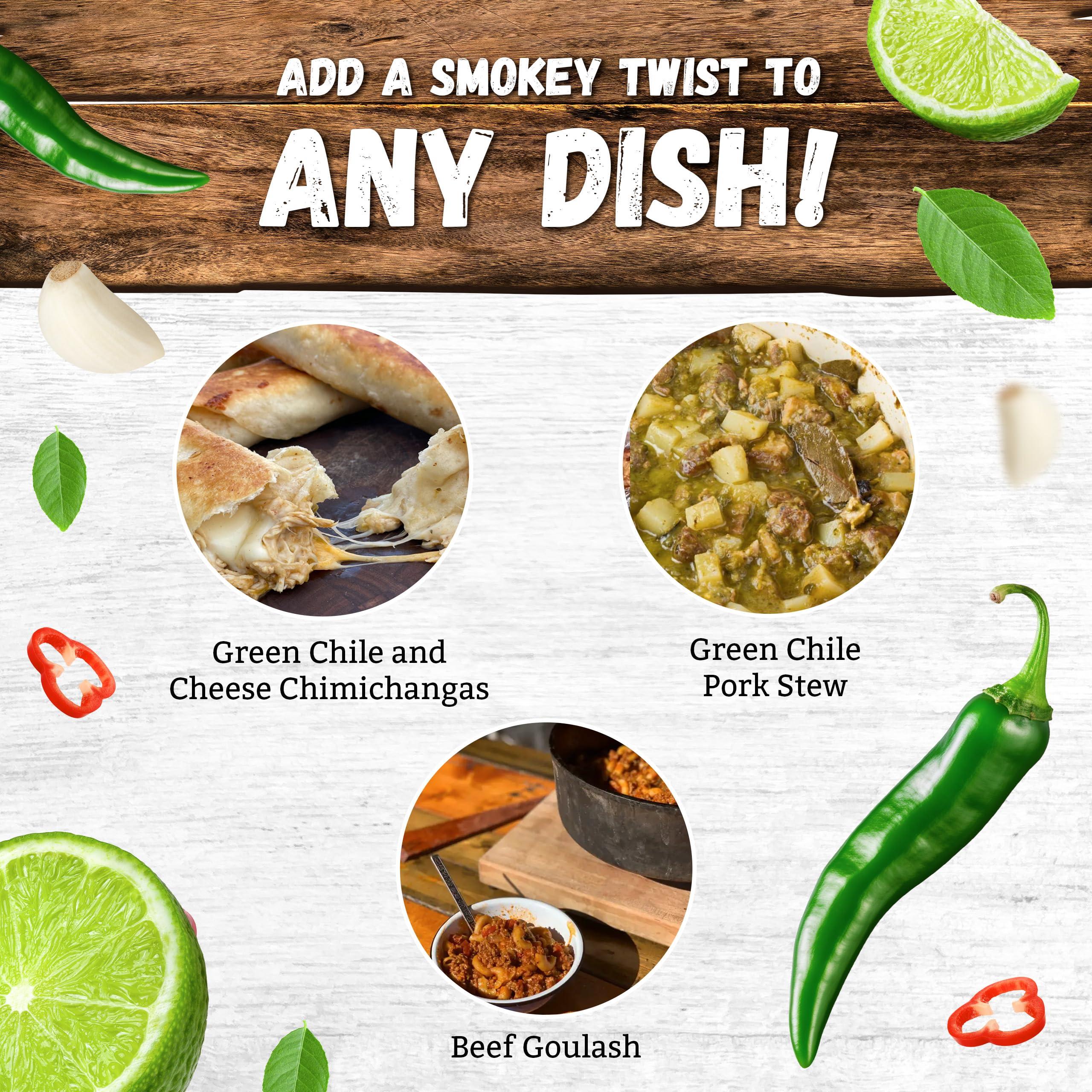 Kent Rollins Kent Rollins Hatch Green Chile - Hatch Green Chili Sauce Made with Roasted Green Chiles, Lime Juice, Salt, & Garlic - Ideal for Beef Goulash, Chicken Enchiladas, Pork Stew, & Other Dishes - 16 fl oz