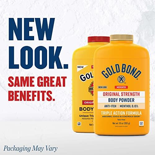 Gold Bond Gold Bond Medicated Original Strength Body Powder, 10 oz., Talc-Free, Anti-Itch, Absorbs & Cools