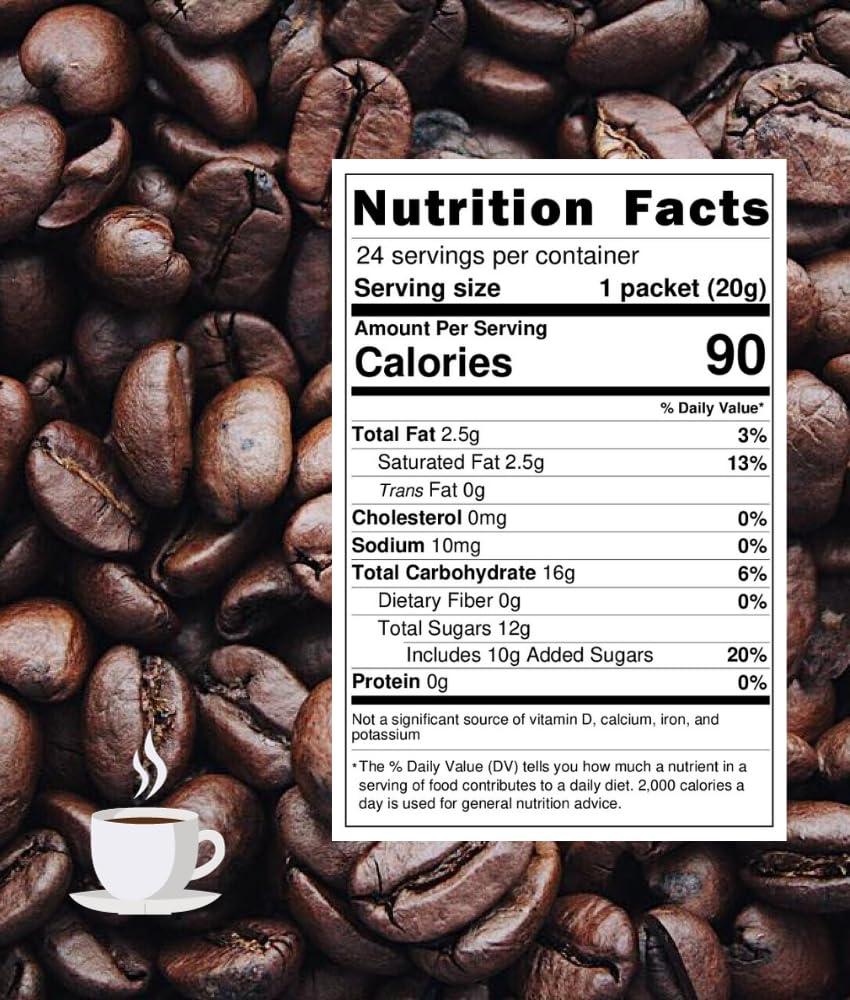 Vinacafe Vinacafe Premium 3 in 1 Instant Coffee Mix, New & Improved Version, Unique Blend of Both Arabica & Robusta Coffee Beans, 24 Count Packets, 1 Bag