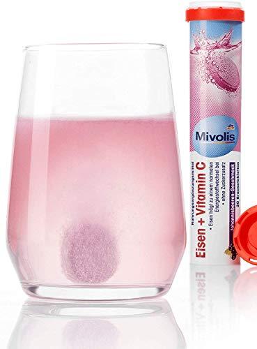 Mivolis Mivolis Iron + Vitamin C effervescent Tablets - Dietary Supplements 1 Pack x 20 pcs | Germany