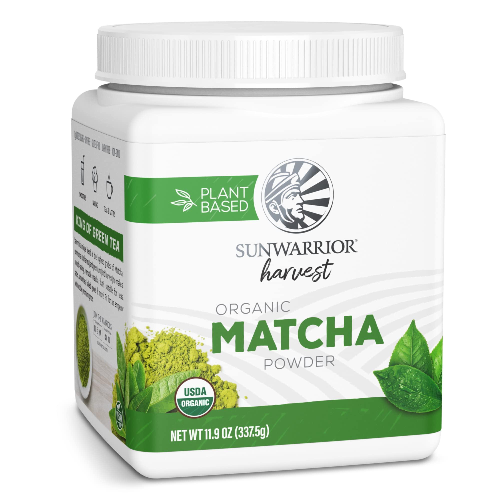 Sunwarrior Matcha Green Tea Powder | Keto Gluten Free Matcha Powder Organic Tea Culinary Grade for Smoothies Baking Teas Lattes Vegan Sugar Free Dairy Free | Harvest Organic Matcha 337g 225 Servings | Sunwarrior