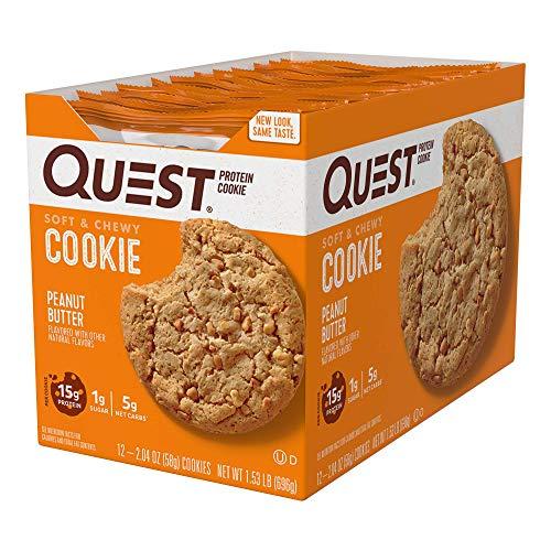 Quest Nutrition Quest Nutrition Protein Cookie, Peanut Butter,2.04 Ounce, Pack of 12