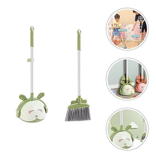 Holibanna Holibanna 1 Set Kids Toys Desktop Cleaning Tools Child Broom Housekeeping Cleaning Tool for Kids Broom Helper Small Cleaning Dustpan Broom and Dustpan Cartoon Household Products Pp Toddler
