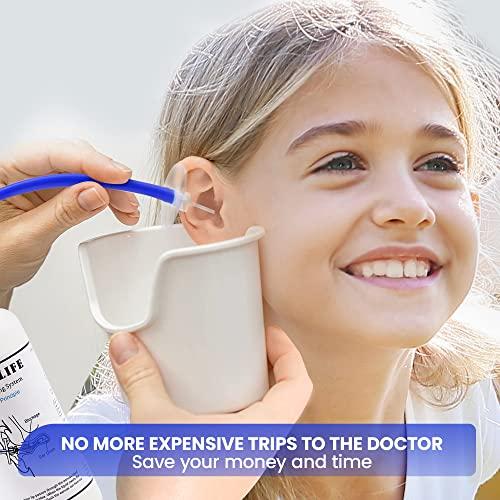 BOCOOLIFE BOCOOLIFE Ear Cleaning Kit, Ear Wax Removal Tool Ears Cleaner, Ear Wash Irrigation Kit with Lighted Ear Curette Pick,Ear Basin,30 Ear Tips,Cotton Swabs,Safe and Easy Clean Ear Blockage Wax of All Ages